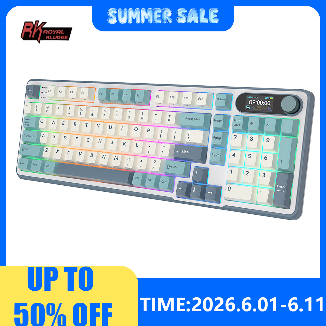 Gaming Keyboard Bundle - RK ROYAL KLUDGE S98 Mechanical Keyboard