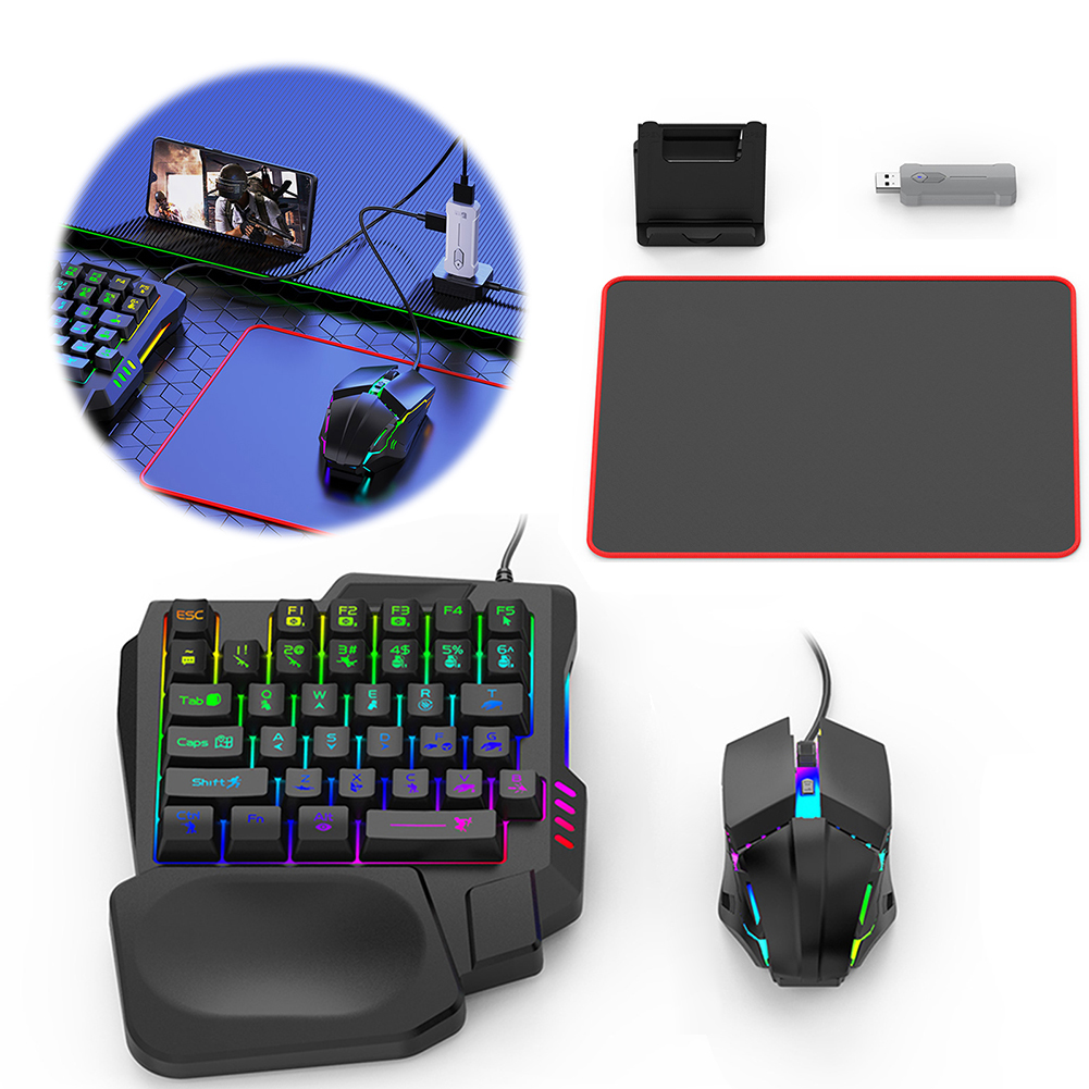 Gaming Keyboard And Mouse Converter For Mobile - 5 in 1 Mobile Game Converter