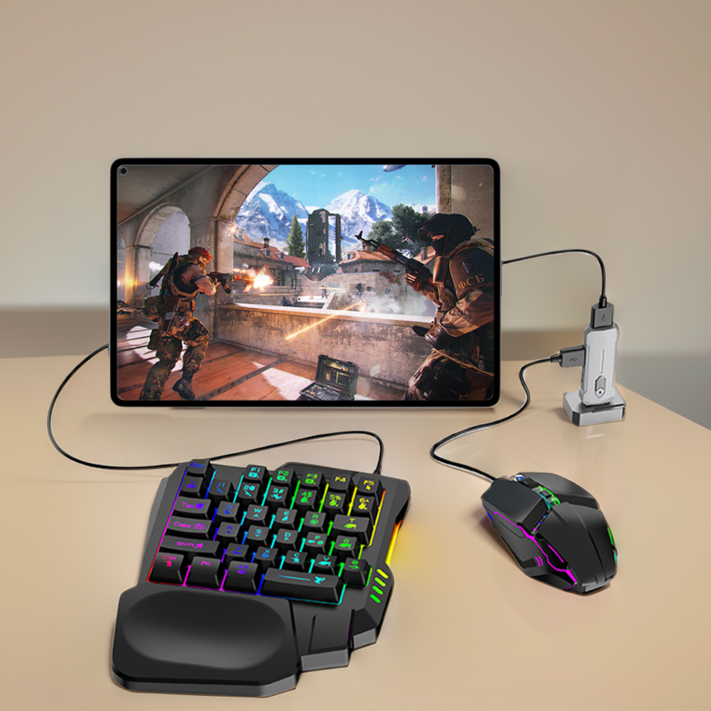 Gaming Keyboard And Mouse Converter For Mobile - 5 in 1 Mobile Game Converter