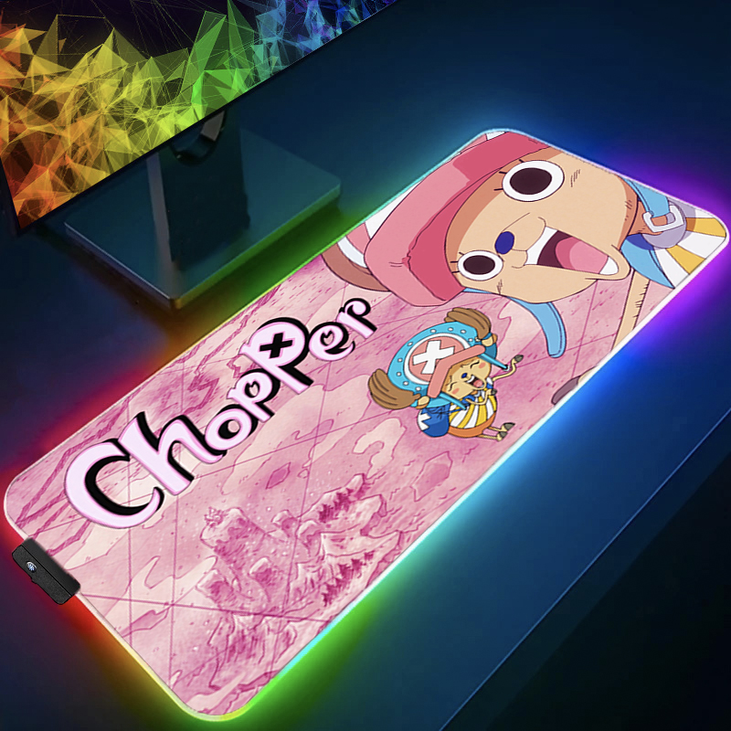 Gaming Keyboard Backlit - RGB Mouse Pad one piece Tony