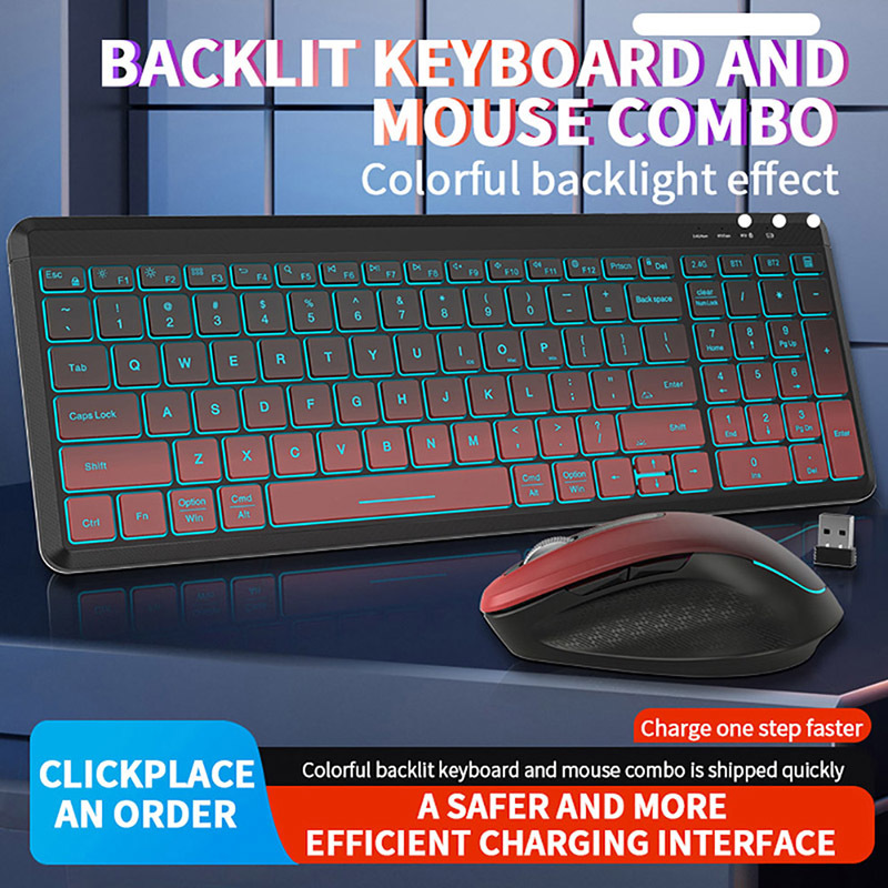 RGB Backlit Silent Wireless Ke - Gaming Keyboard Bundle incelemesi ve fiyatı