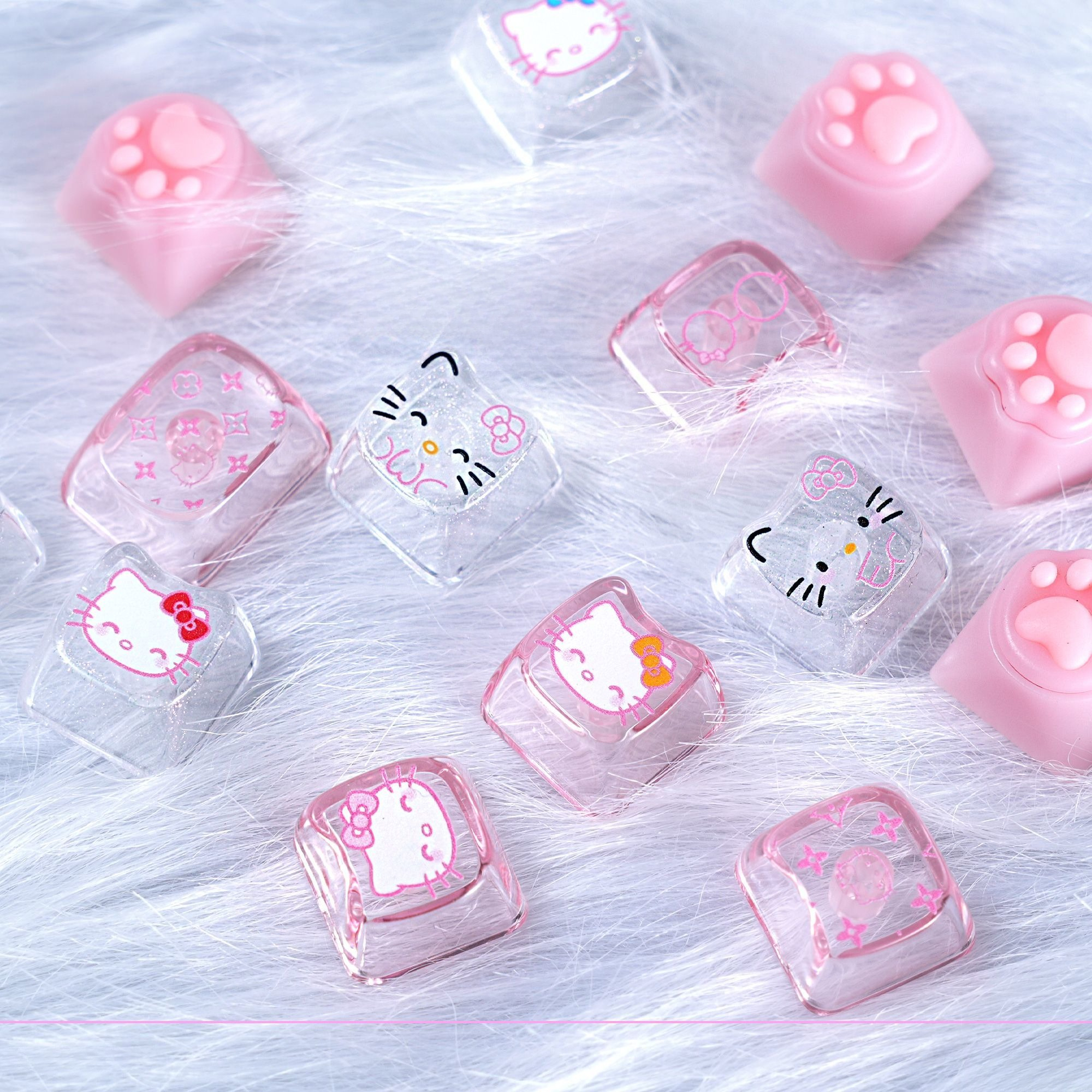 Anime Sanrio Hello Kitty Trans - Keyboard Gaming Transparent incelemesi ve fiyatı