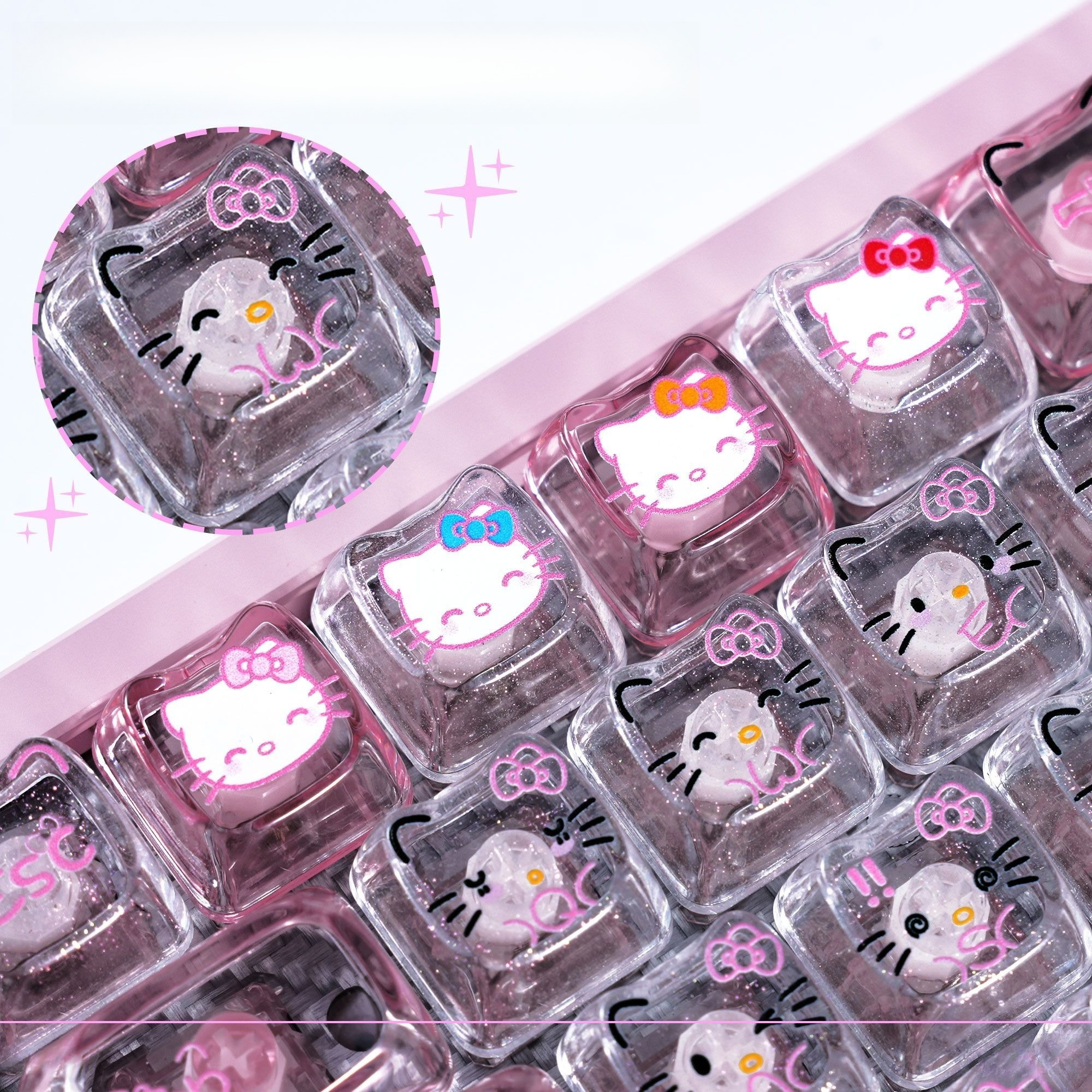 Anime Sanrio Hello Kitty Trans - Keyboard Gaming Transparent incelemesi ve fiyatı