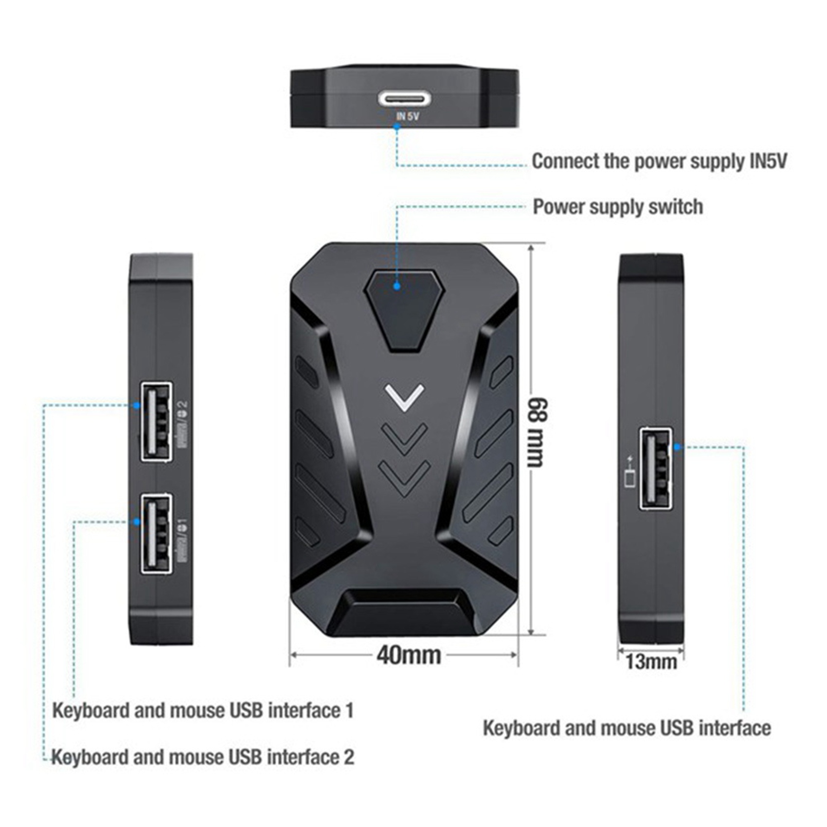 N15R-Portable Mobile Gaming Ke - Gaming Keyboard And Mouse Converter For Mobile incelemesi ve fiyatı