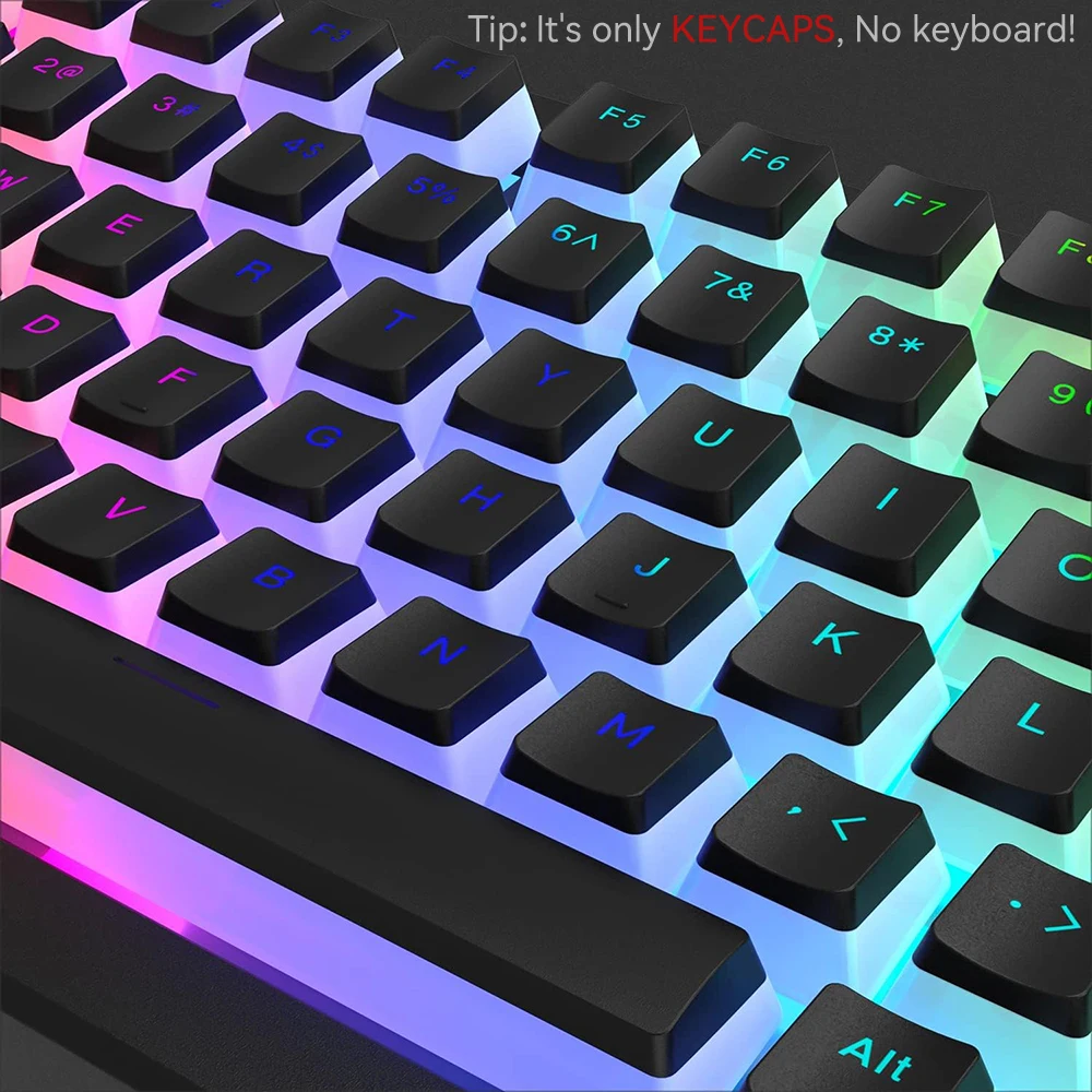 New Pudding PBT Keycaps 129 Ke - Keyboard Gaming Transparent incelemesi ve fiyatı