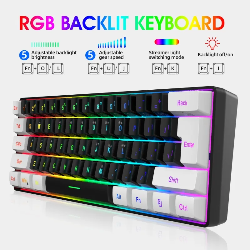 Keyboard and mouse 60% compute - Gaming Keyboard Bundle incelemesi ve fiyatı