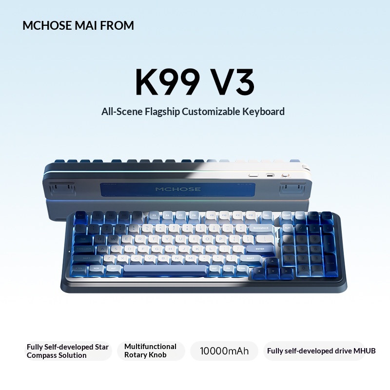 MCHOSE K99 V3 Customizable Mec - Gaming Keyboard Bluetooth incelemesi ve fiyatı
