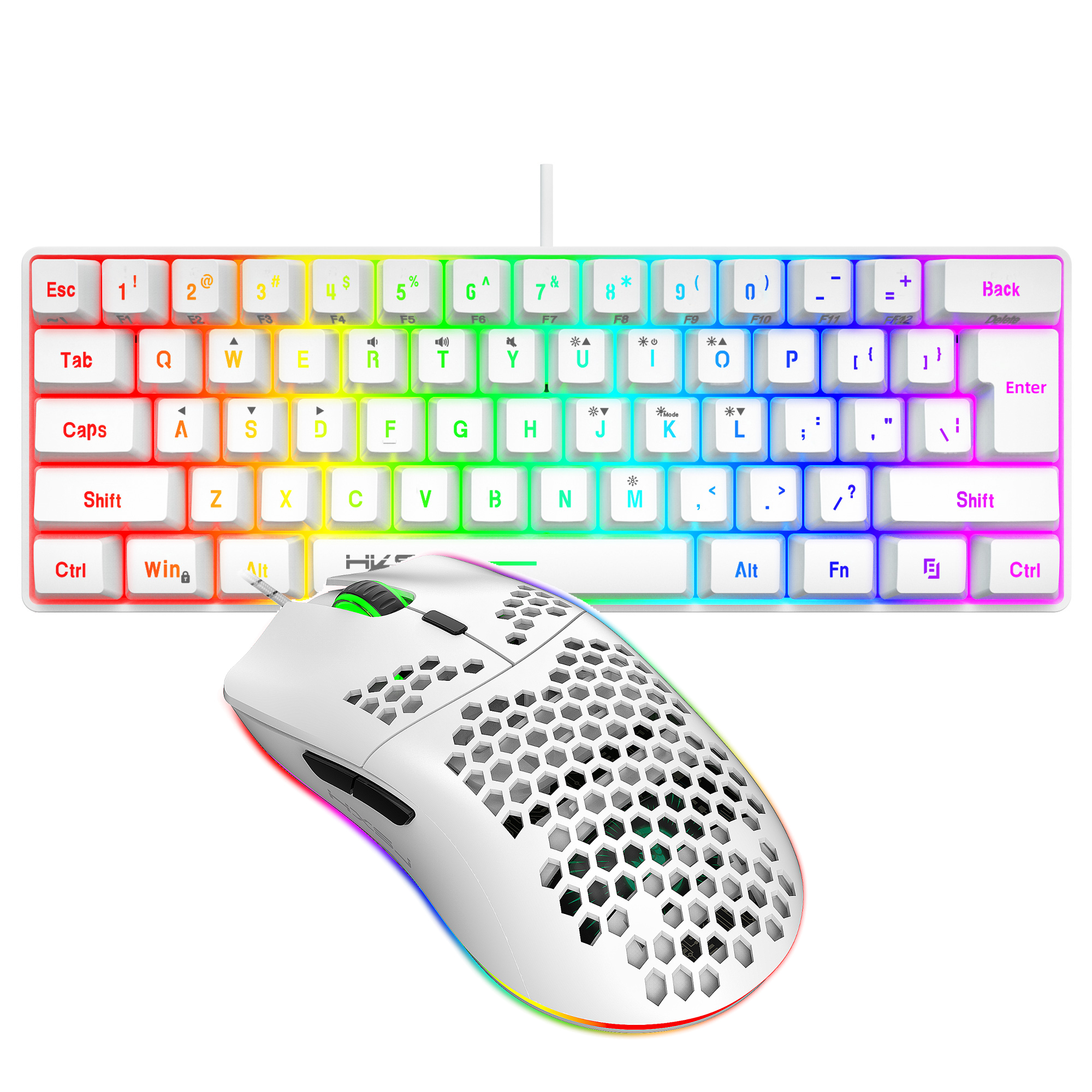 Hot selling HXSJ 61 keys V700  - Gaming Keyboard Bundle incelemesi ve fiyatı