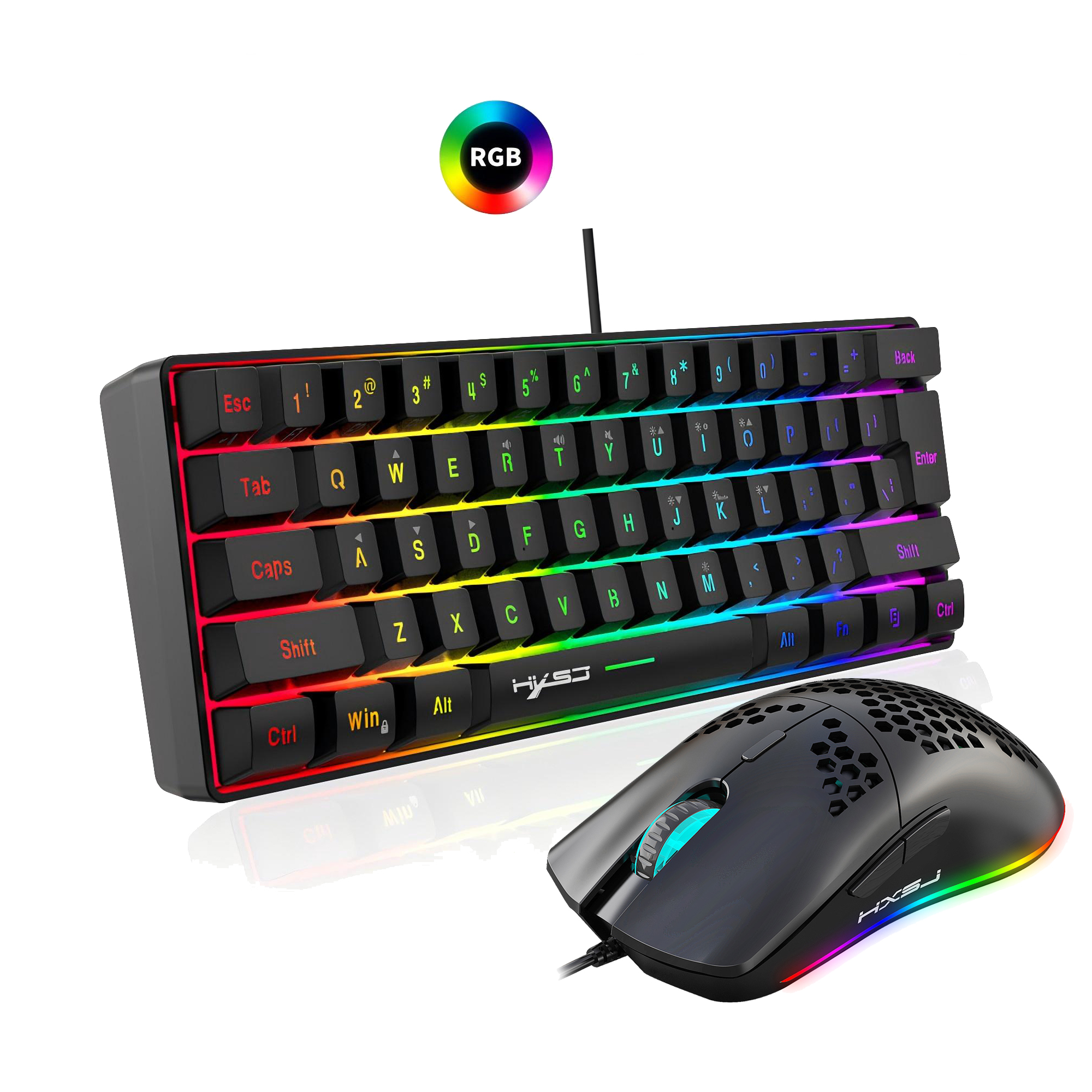 Hot selling HXSJ 61 keys V700  - Gaming Keyboard Bundle incelemesi ve fiyatı