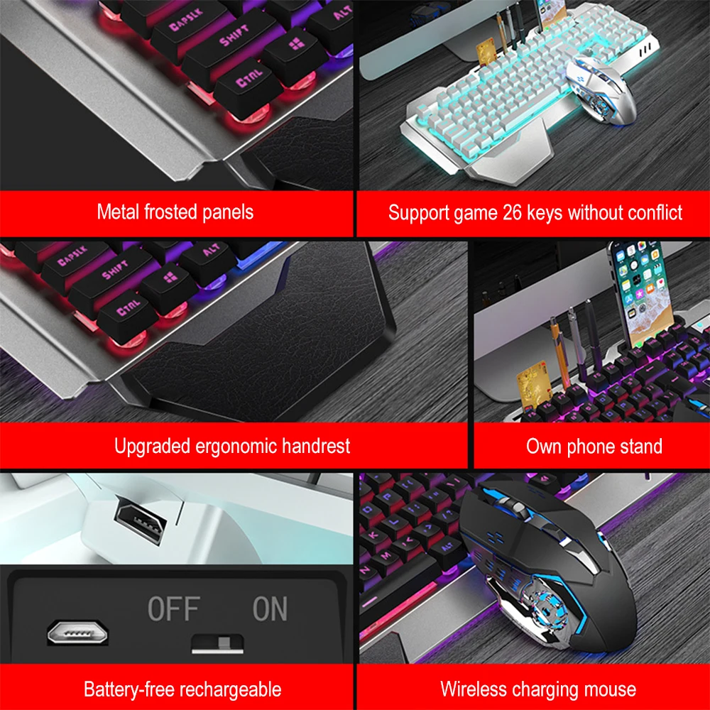 K680 Rechargeable 2.4G wireles - Gaming Keyboard Bundle incelemesi ve fiyatı