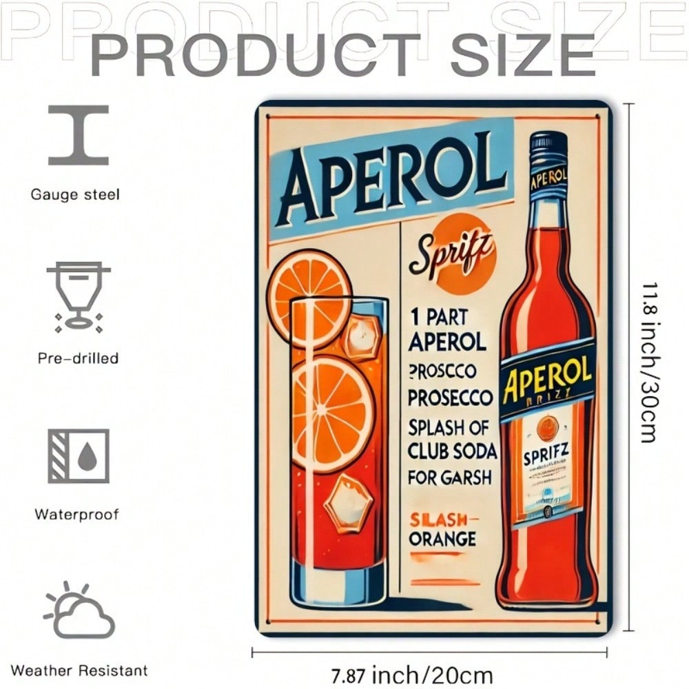 Vintage Aperol Spritz Metal Si - Brass Weight Plate incelemesi ve fiyatı