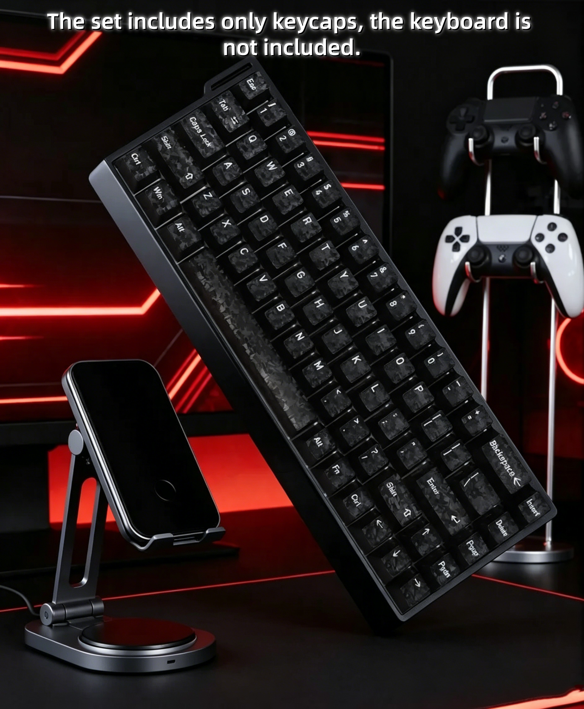 2026 New Forged Carbon Fiber T - Keyboard Gaming Transparent incelemesi ve fiyatı