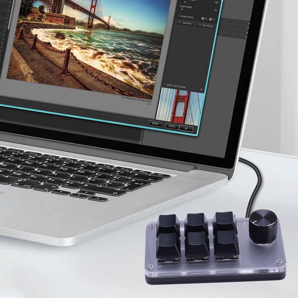 6 Key 1 Knob One Handed Mechan - Gaming Keyboard 1 Hand incelemesi ve fiyatı