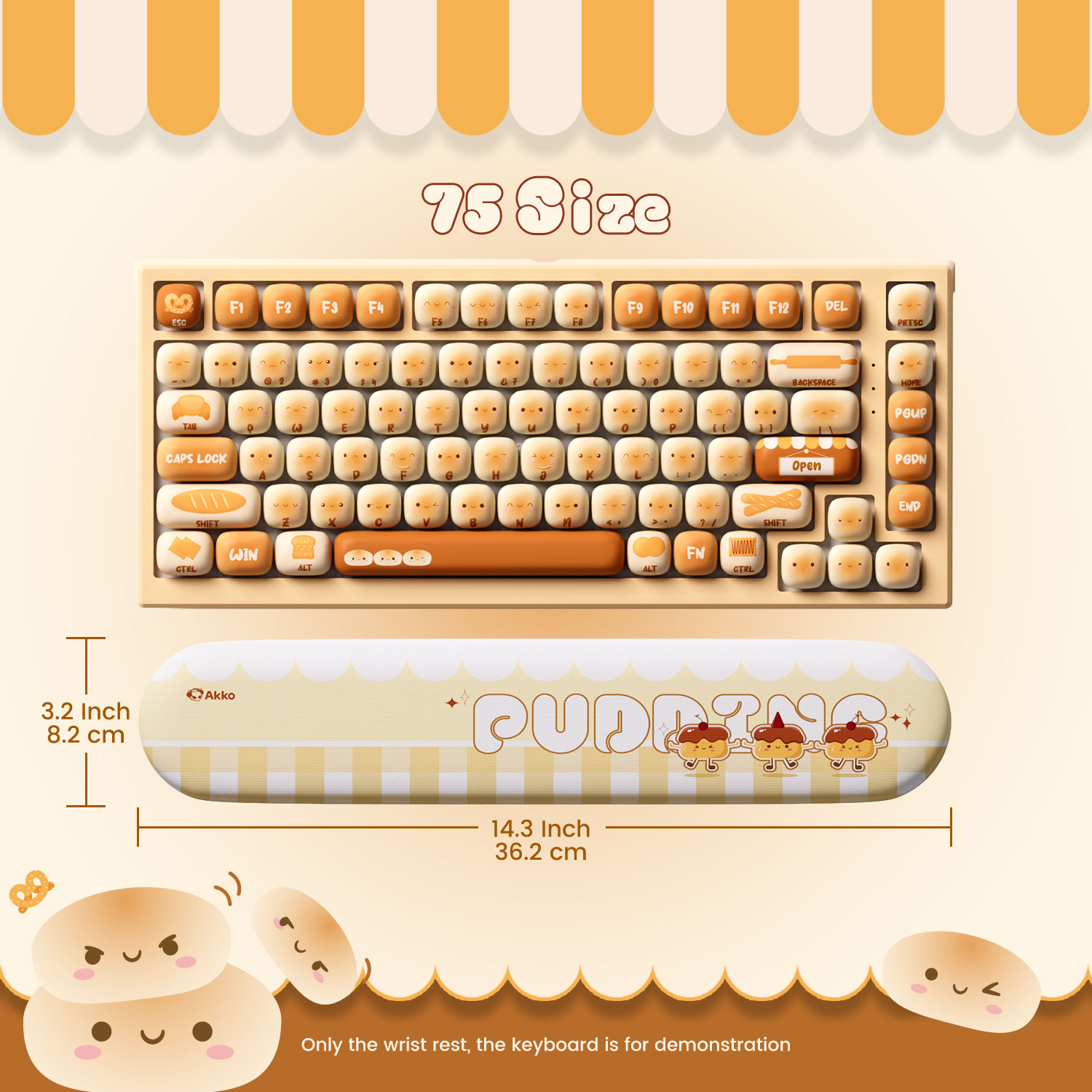 Akko Pudding Buns Keyboard Wri - Gaming Keyboard Hand incelemesi ve fiyatı
