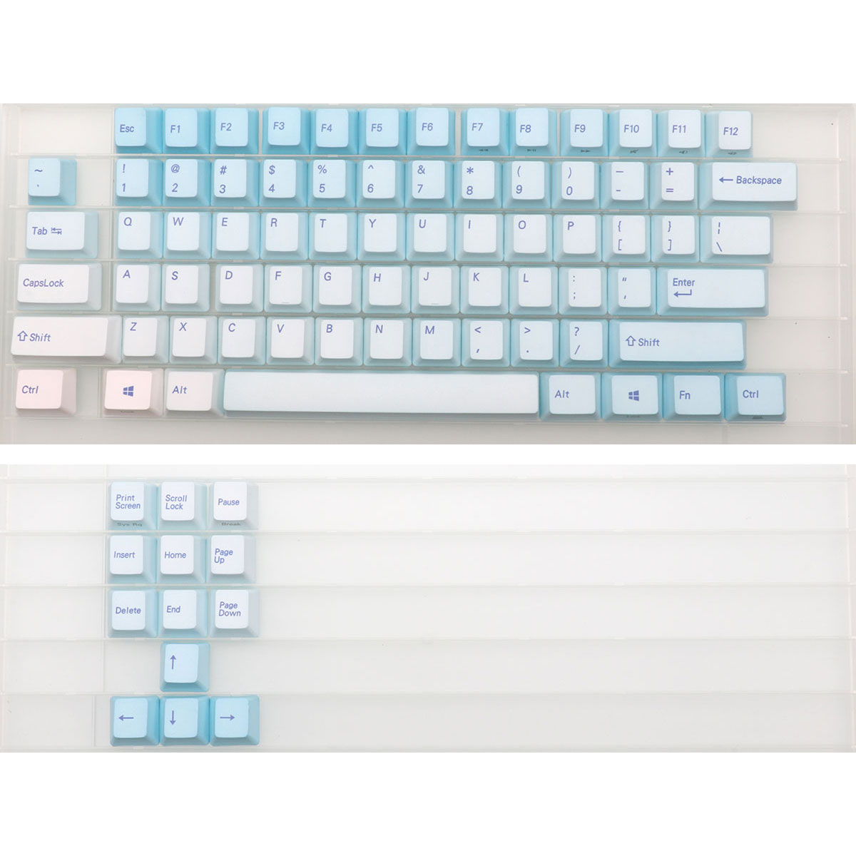 87 Keys Frost Blue Keycaps Che - Keyboard Gaming Blue Switch incelemesi ve fiyatı