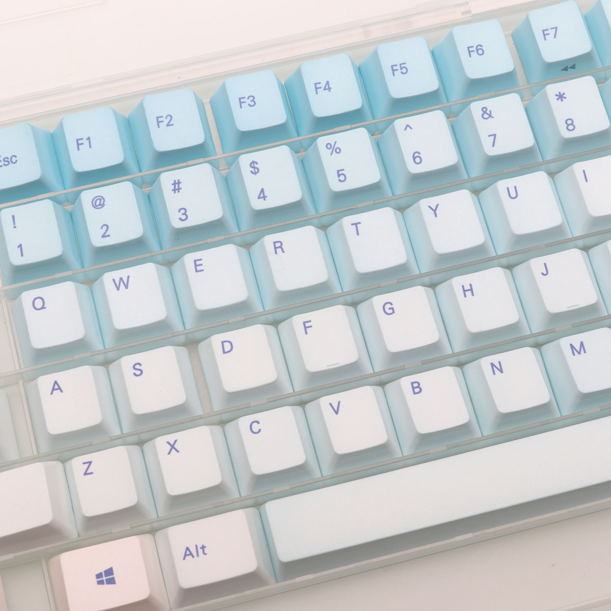 87 Keys Frost Blue Keycaps Che - Keyboard Gaming Blue Switch incelemesi ve fiyatı
