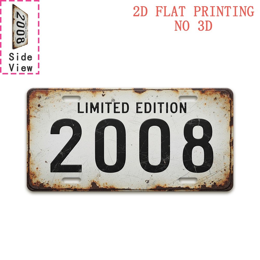 1pc Retro 2008 Aluminum Sign | - Brass Weight Plate incelemesi ve fiyatı