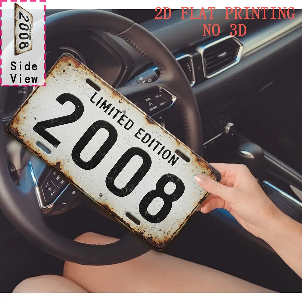 1pc Retro 2008 Aluminum Sign | - Brass Weight Plate incelemesi ve fiyatı