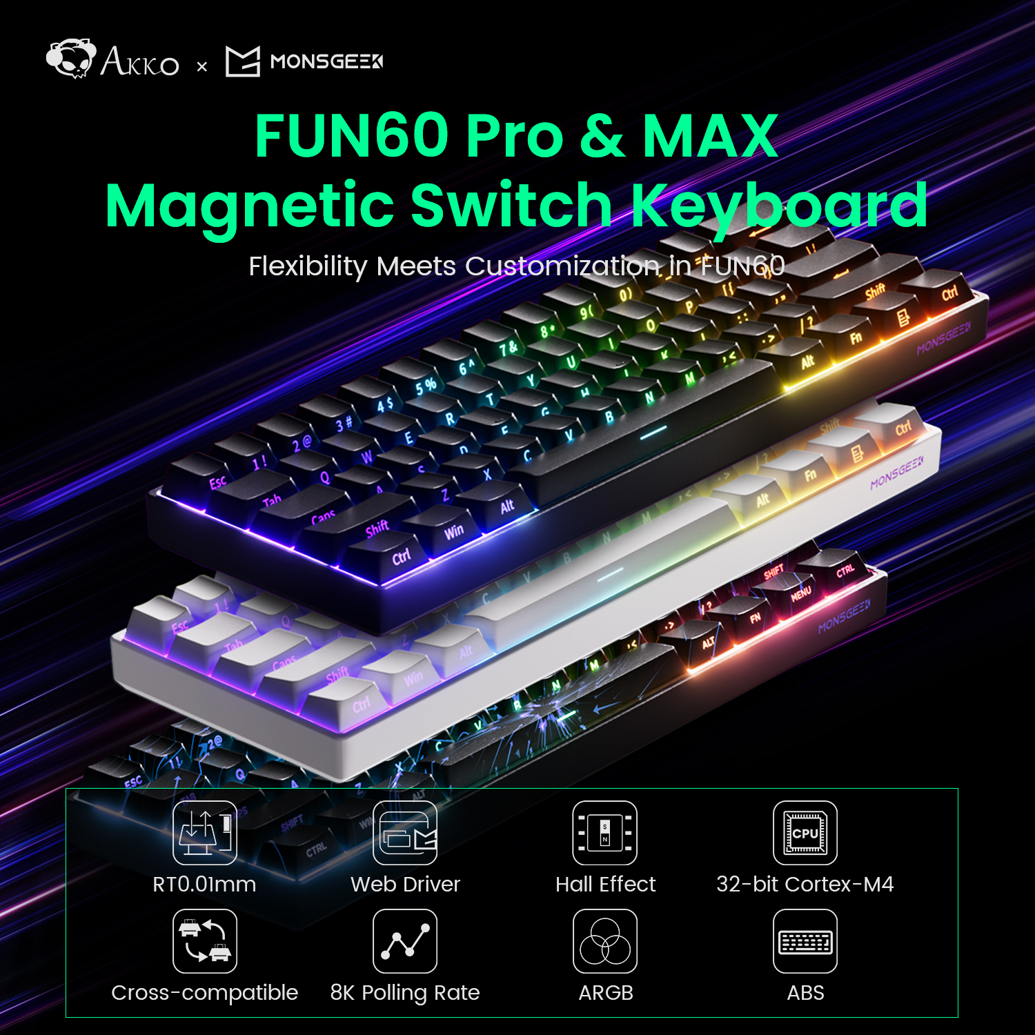 Akko MonsGeek FUN60 PRO&MAX HE - Gaming Keyboard Hot Swappable incelemesi ve fiyatı
