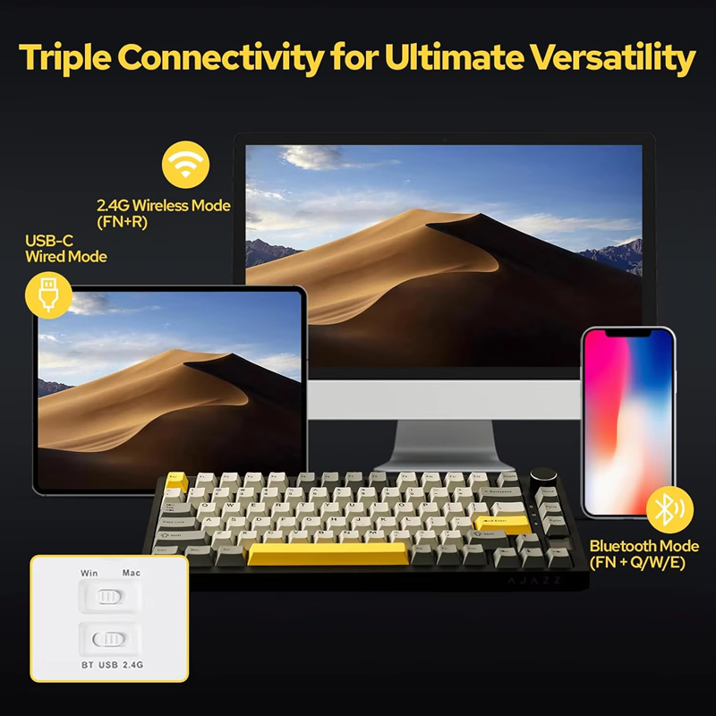 AK820/AK820Pro Gaming Mechanic - Gaming Keyboard Bluetooth incelemesi ve fiyatı