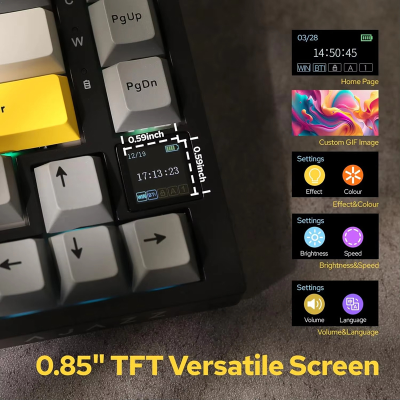 AK820/AK820Pro Gaming Mechanic - Gaming Keyboard Bluetooth incelemesi ve fiyatı