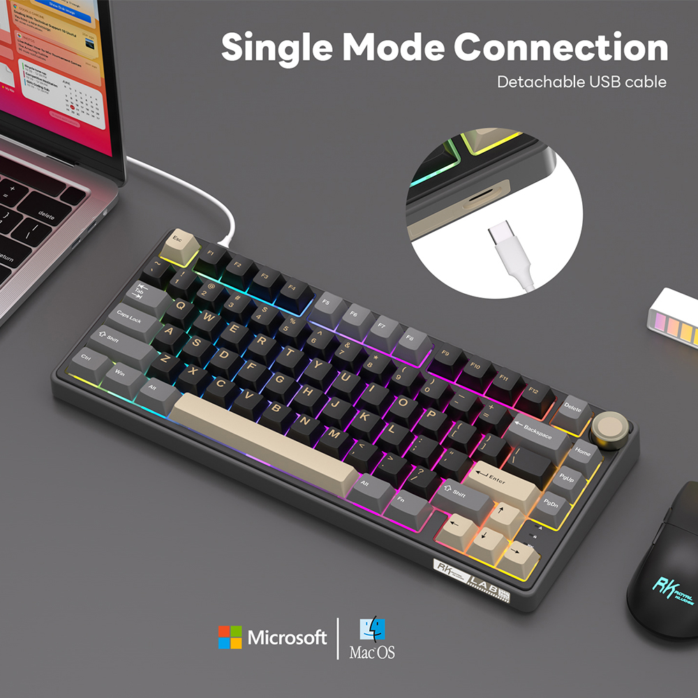 Royal Kludge RK R75 Wired Gami - Gaming Keyboard Bundle incelemesi ve fiyatı