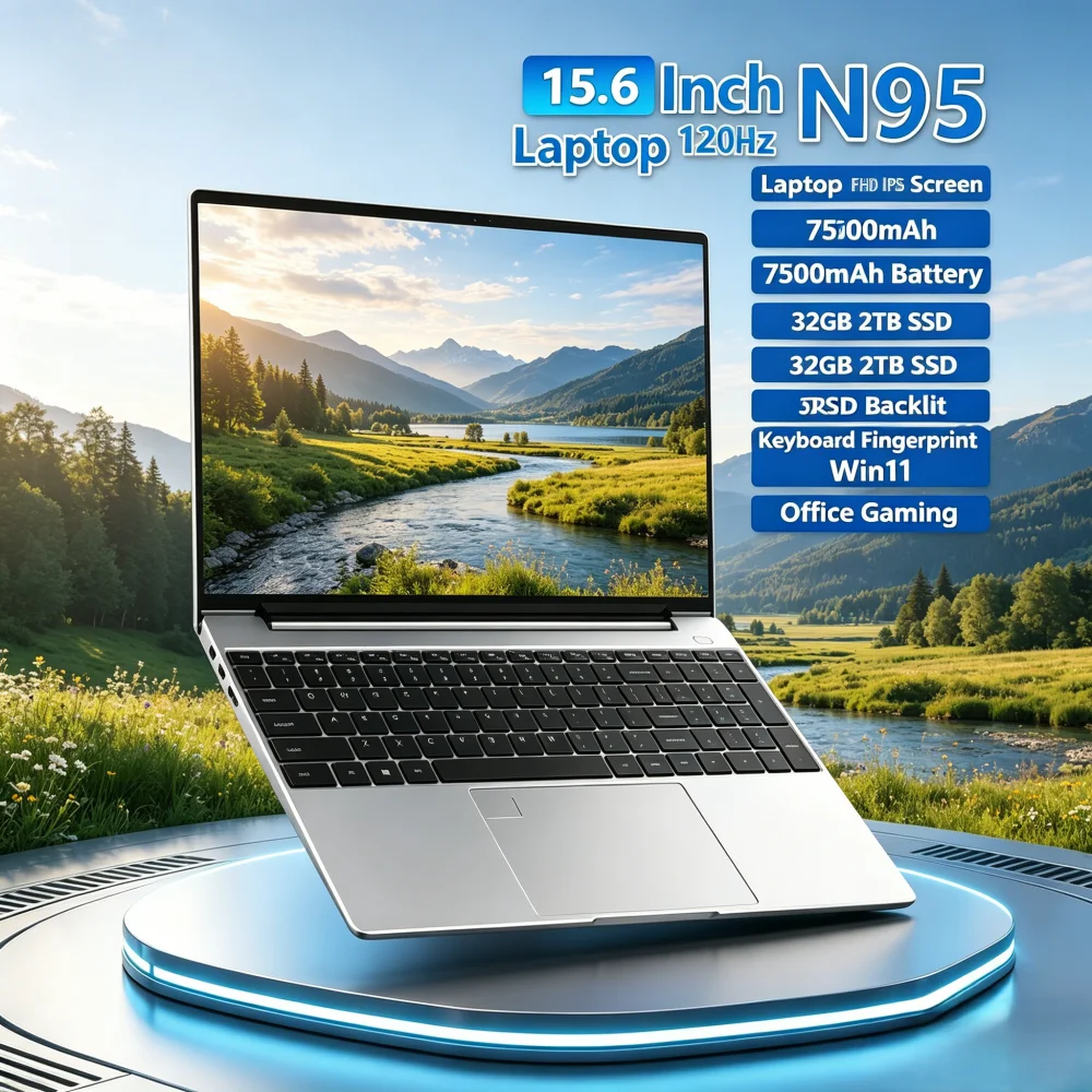 15.6 Inch N95 Laptop 120Hz FHD - Gaming Keyboard Backlit incelemesi ve fiyatı