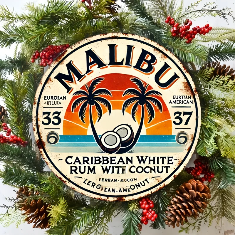 Vintage Malibu Rum Coconut Alu - Brass Weight Plate incelemesi ve fiyatı