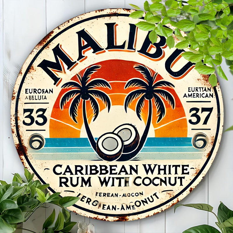 Vintage Malibu Rum Coconut Alu - Brass Weight Plate incelemesi ve fiyatı