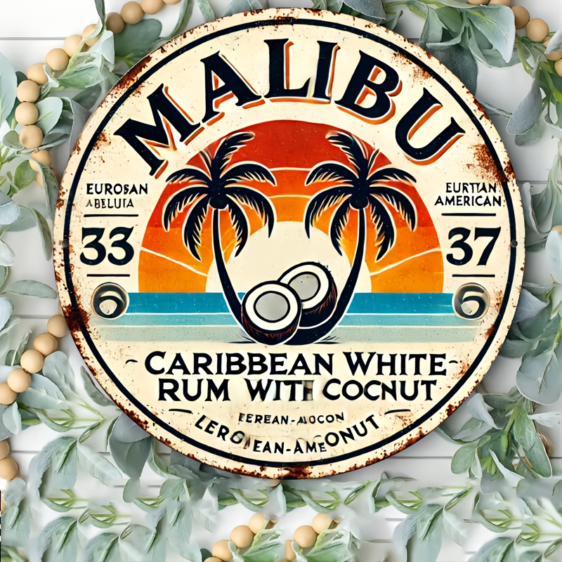 Vintage Malibu Rum Coconut Alu - Brass Weight Plate incelemesi ve fiyatı