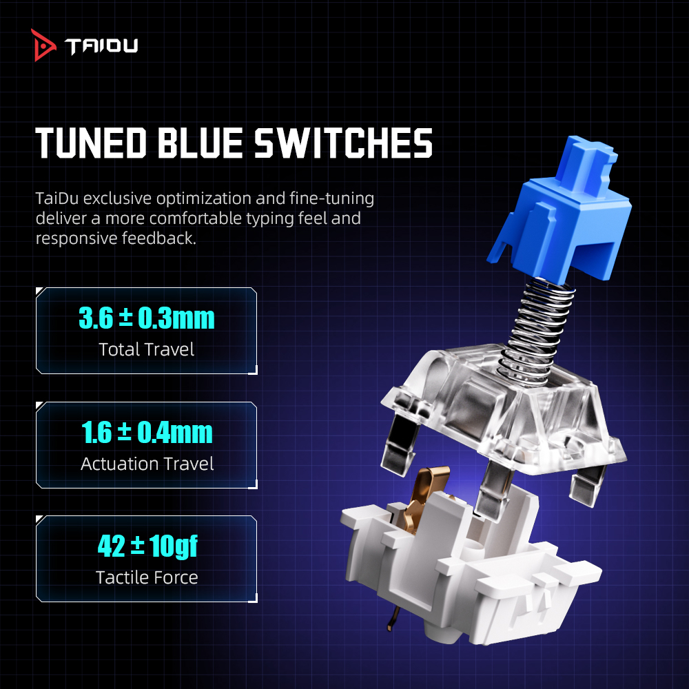 TAIDU K660 61 Keys Mechanical  - Keyboard Gaming Blue Switch incelemesi ve fiyatı