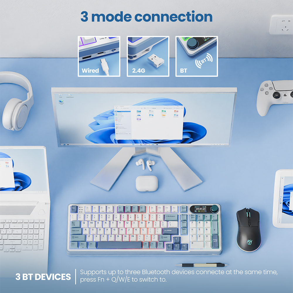 RK ROYAL KLUDGE S98 Mechanical - Gaming Keyboard Bundle incelemesi ve fiyatı