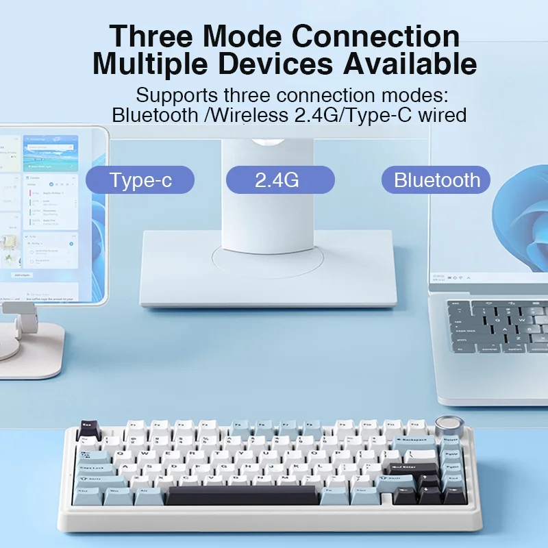 AULA F75 2.4G Wireless/Bluetoo - Gaming Keyboard Hot Swappable incelemesi ve fiyatı