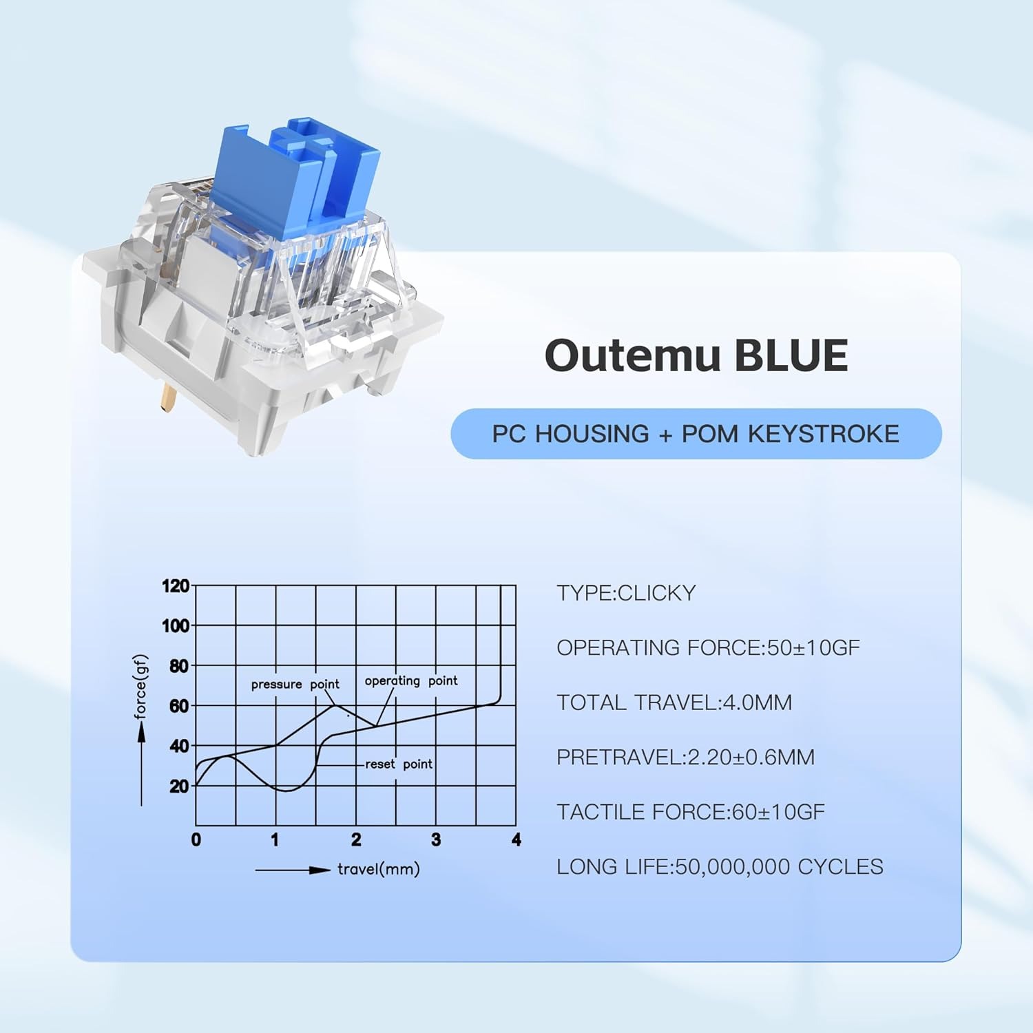 100 Practical Blue Switches, H - Gaming Keyboard Hot Swappable incelemesi ve fiyatı