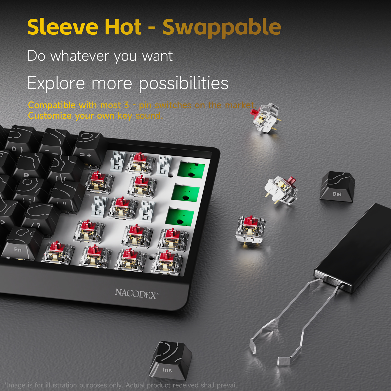 AJAZZ NK68V2 Single-Mode Wired - Keyboard Gaming Transparent incelemesi ve fiyatı