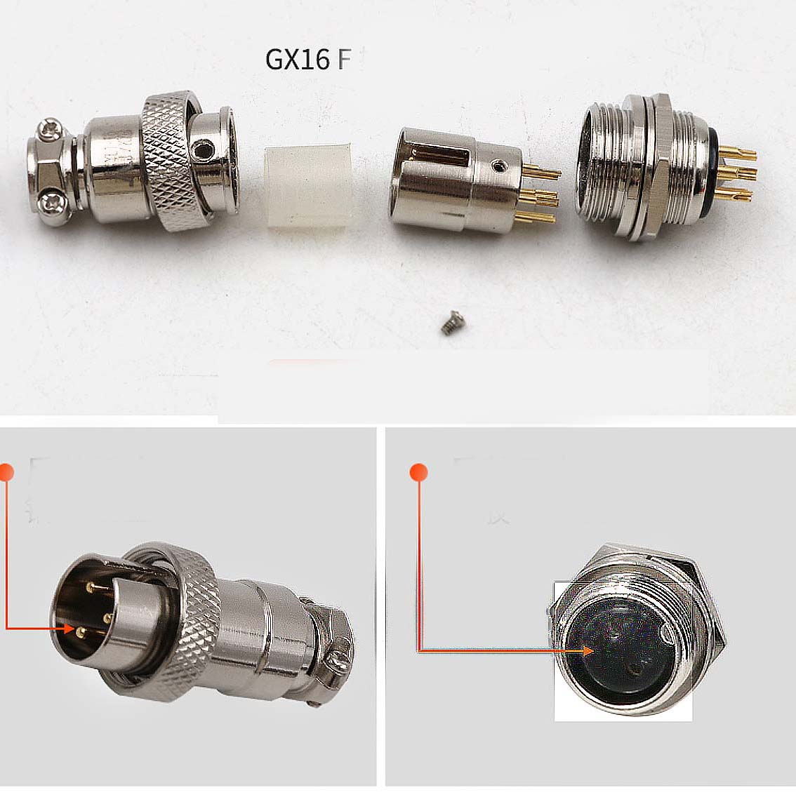 2 Set GX16 2-Pin Gold Plated P - Aviator Connector Kit incelemesi ve fiyatı