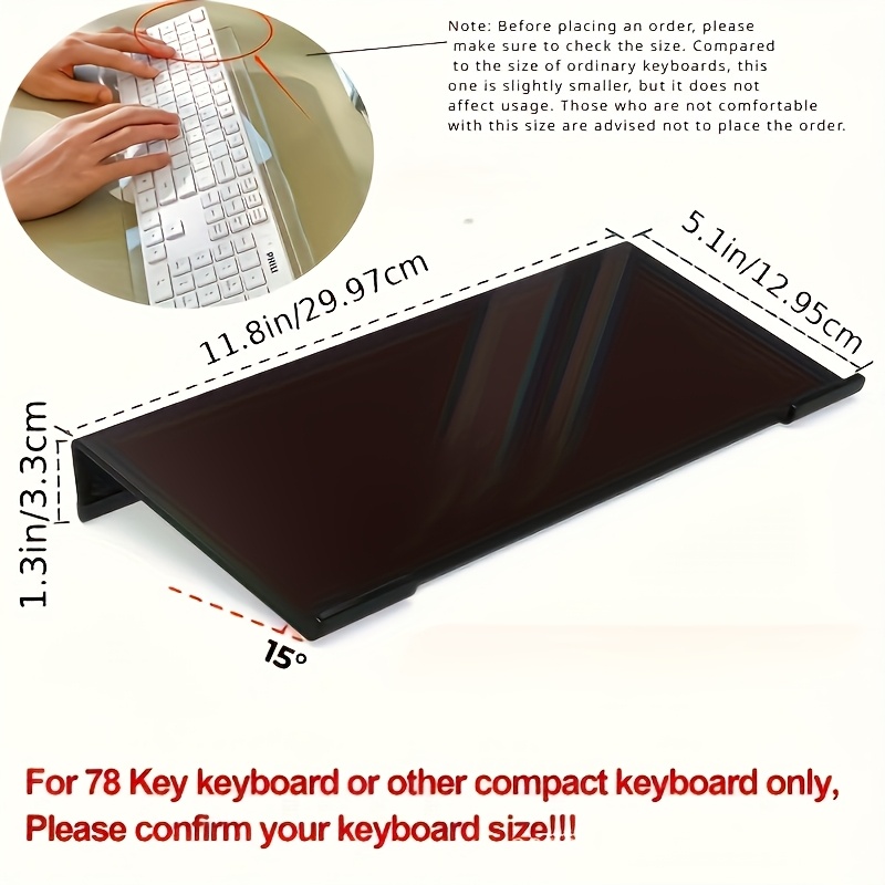 Acrylic keyboard stand, transp - Keyboard Gaming Transparent incelemesi ve fiyatı