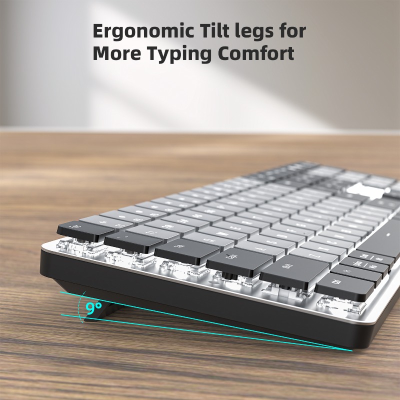 Bluetooth Dual-Mode Ultra-Thin - Gaming Keyboard That Is Quiet incelemesi ve fiyatı