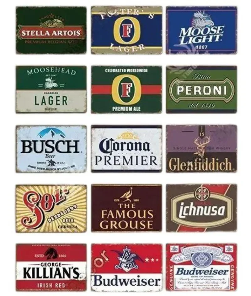 Metal Tin Poster Beer Metal Si - Brass Weight Plate incelemesi ve fiyatı