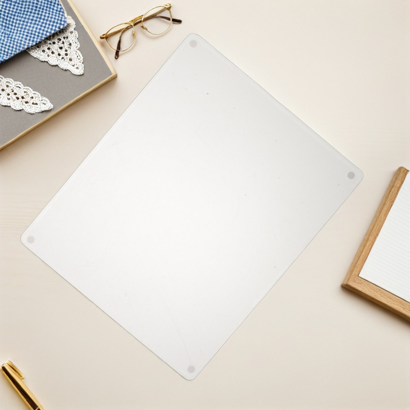 Frosted Glass Mouse Pad Clear  - Keyboard Gaming Transparent incelemesi ve fiyatı