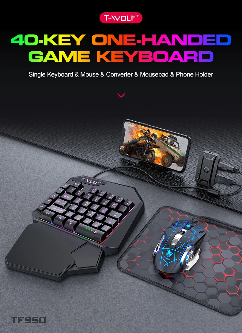 Kit Mobilador Gamer Kit Gaming - Gaming Keyboard 1 Hand incelemesi ve fiyatı