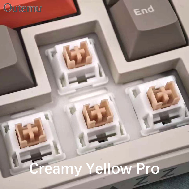 Outemu Cream Yellow Pro Switch - Gaming Keyboard That Is Quiet incelemesi ve fiyatı