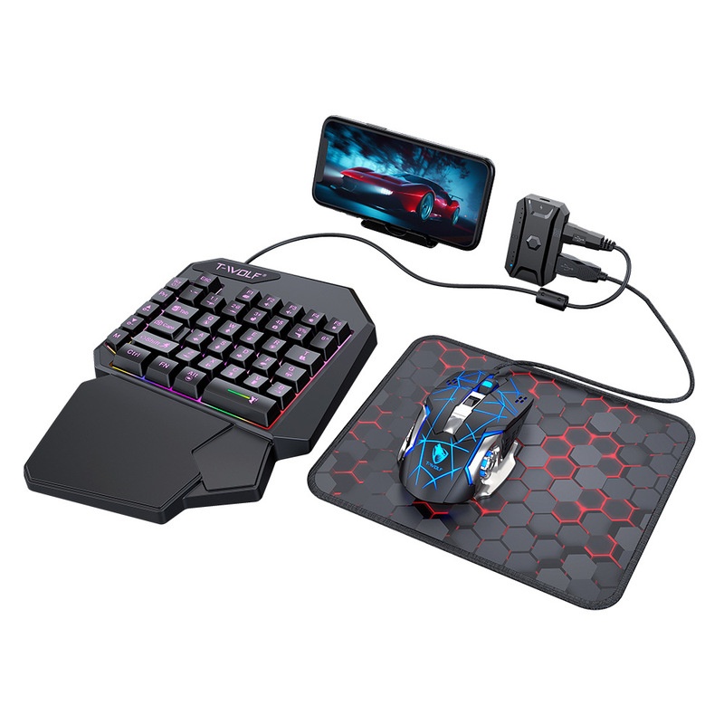 T-Wolf Tf950 5 In 1 One Handed - Gaming Keyboard 1 Hand incelemesi ve fiyatı