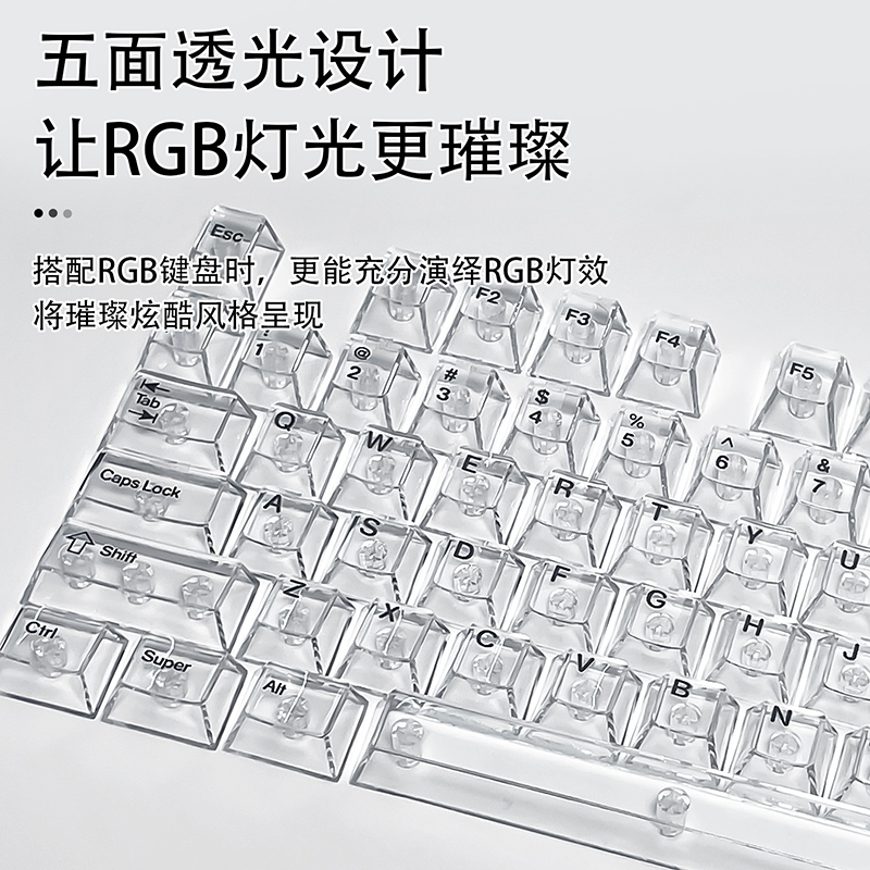Crystal Transparent Cherry Pro - Keyboard Gaming Transparent incelemesi ve fiyatı