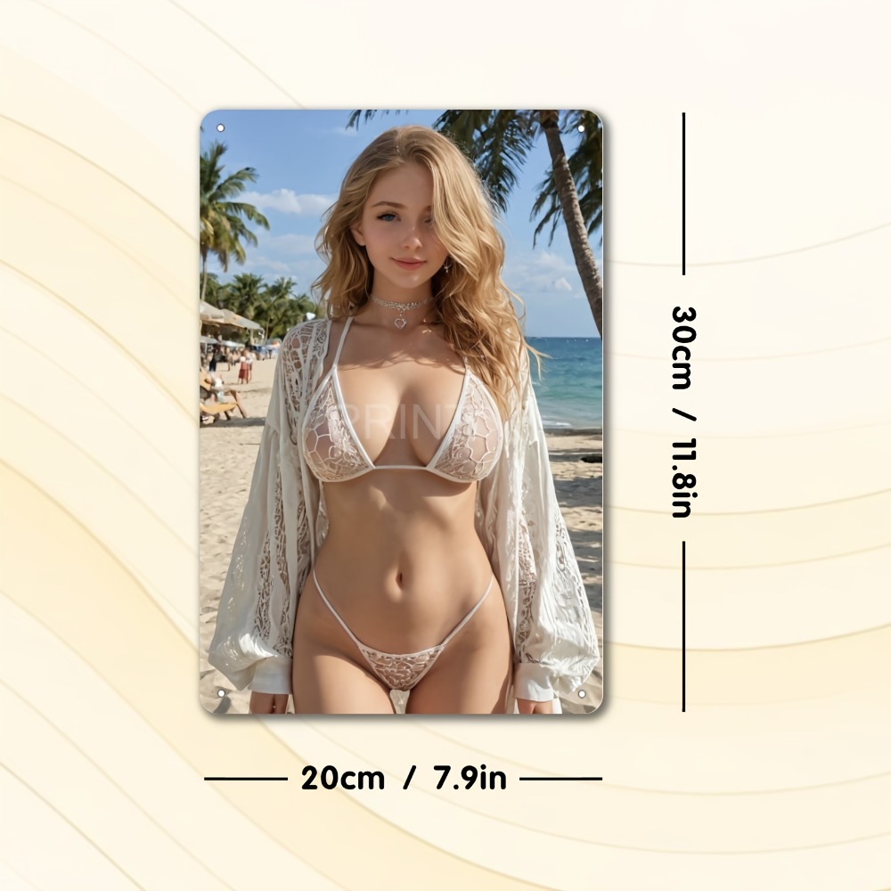 Blonde Bikini Curvy Girl Sexy  - Brass Weight Plate incelemesi ve fiyatı