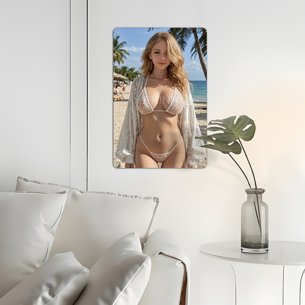 Blonde Bikini Curvy Girl Sexy  - Brass Weight Plate incelemesi ve fiyatı