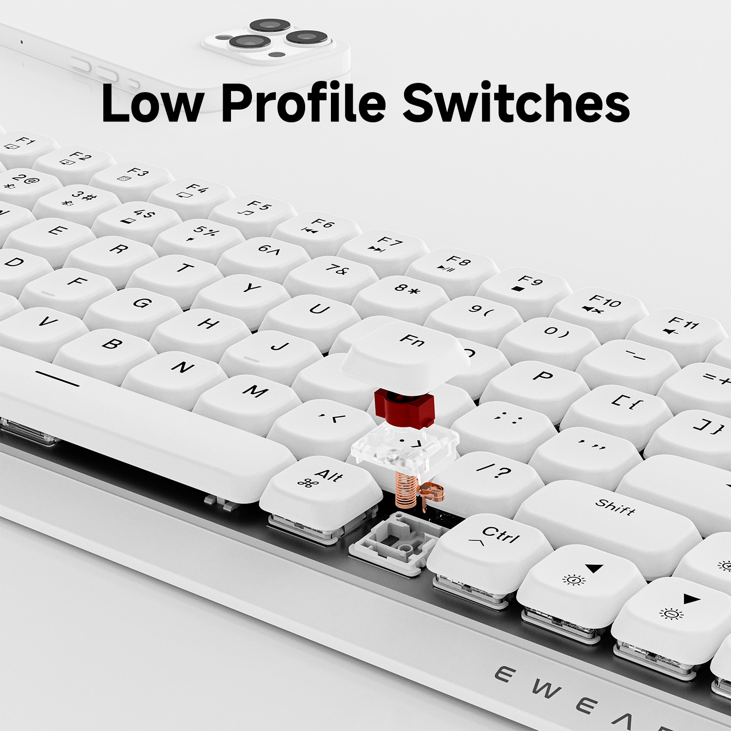 EWEADN 84 Keys Tri-Mode Low Pr - Gaming Keyboard Backlit incelemesi ve fiyatı