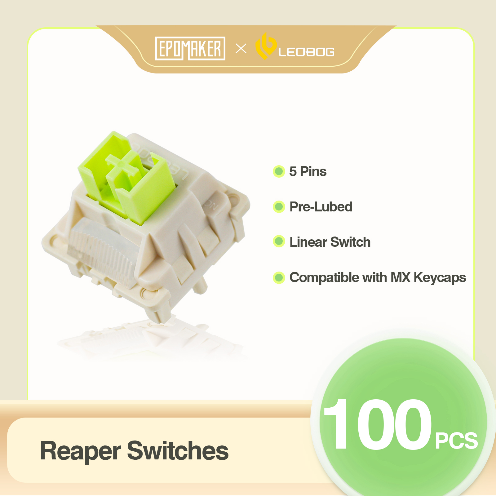 100 Pieces EPOMAKER x LEOBOG R - Mechanical Switch Tester incelemesi ve fiyatı
