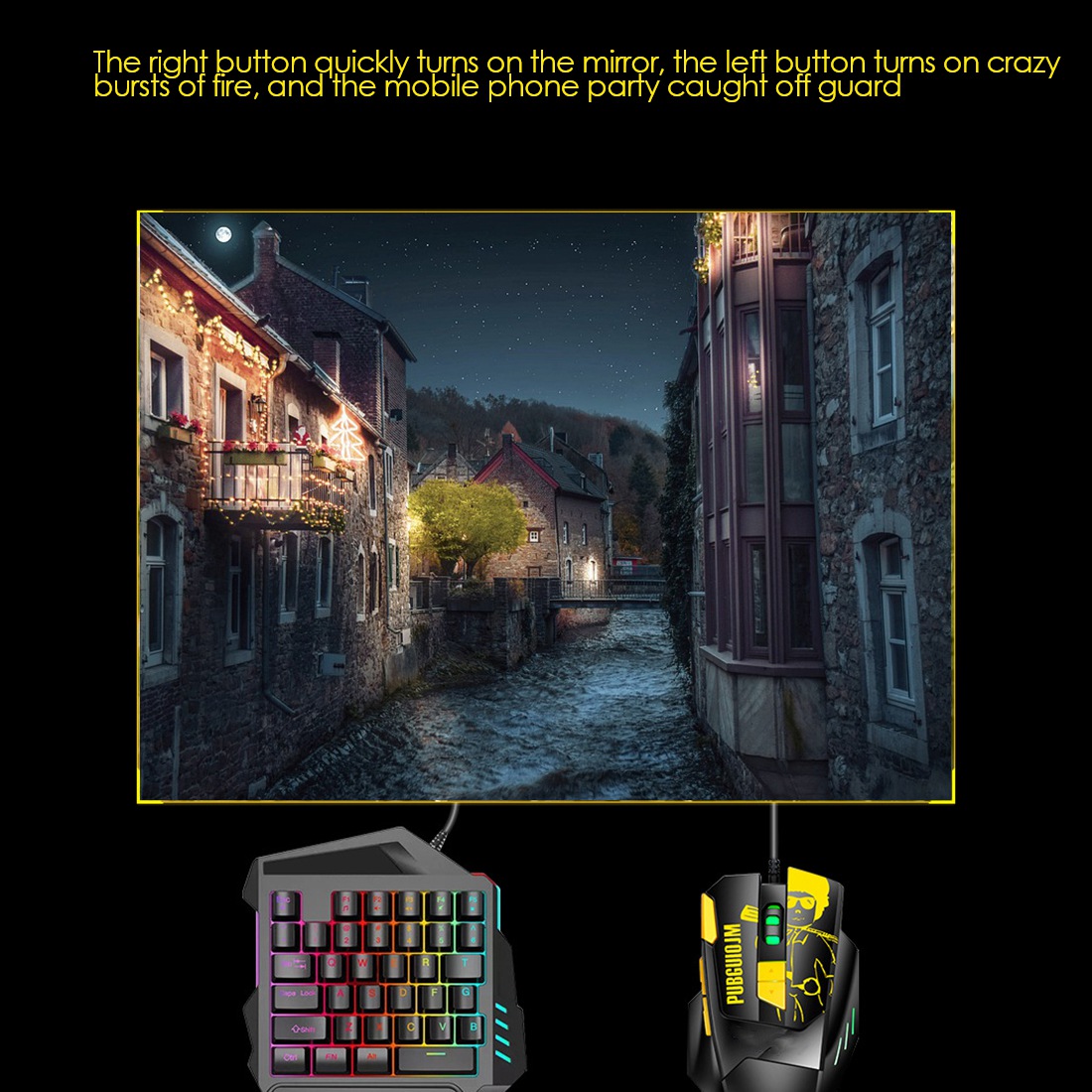 ABFN-Mobile Gamepad Controller - Gaming Keyboard And Mouse Converter For Mobile incelemesi ve fiyatı