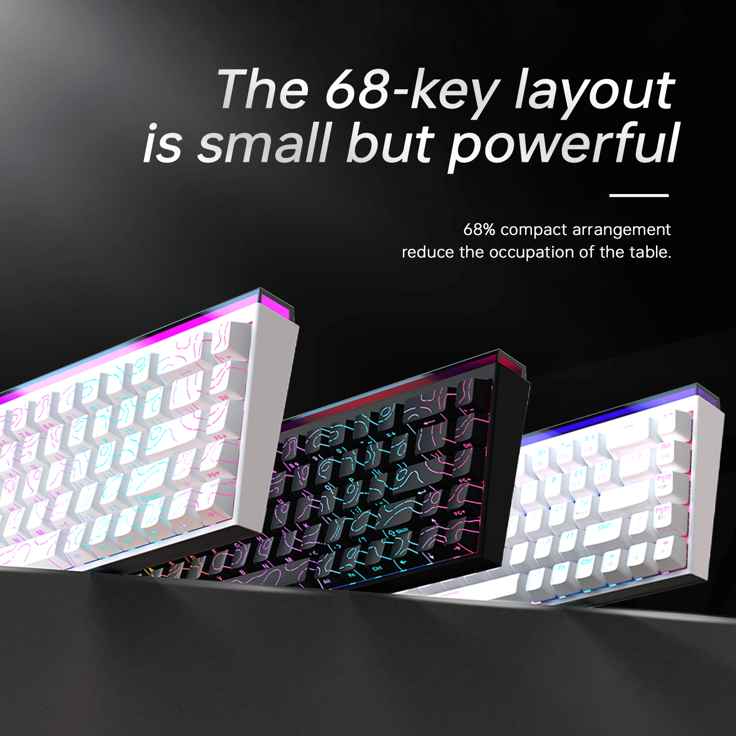 New Ajazz Nacodex Nk68 Mechani - Keyboard Gaming Transparent incelemesi ve fiyatı